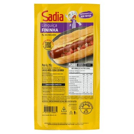 Linguiça Mista Fininha Defumada
